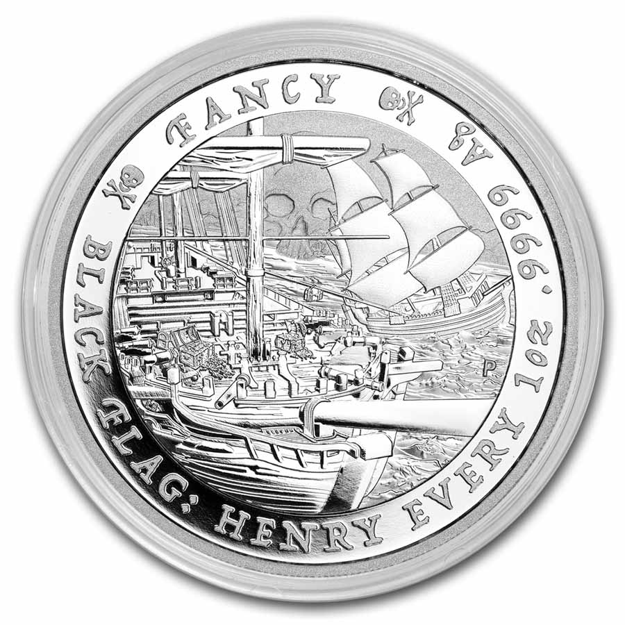 2023 Tuvalu 1 oz Silver Black Flag: The Fancy BU | eBay